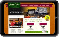 temptations website tablet screen show